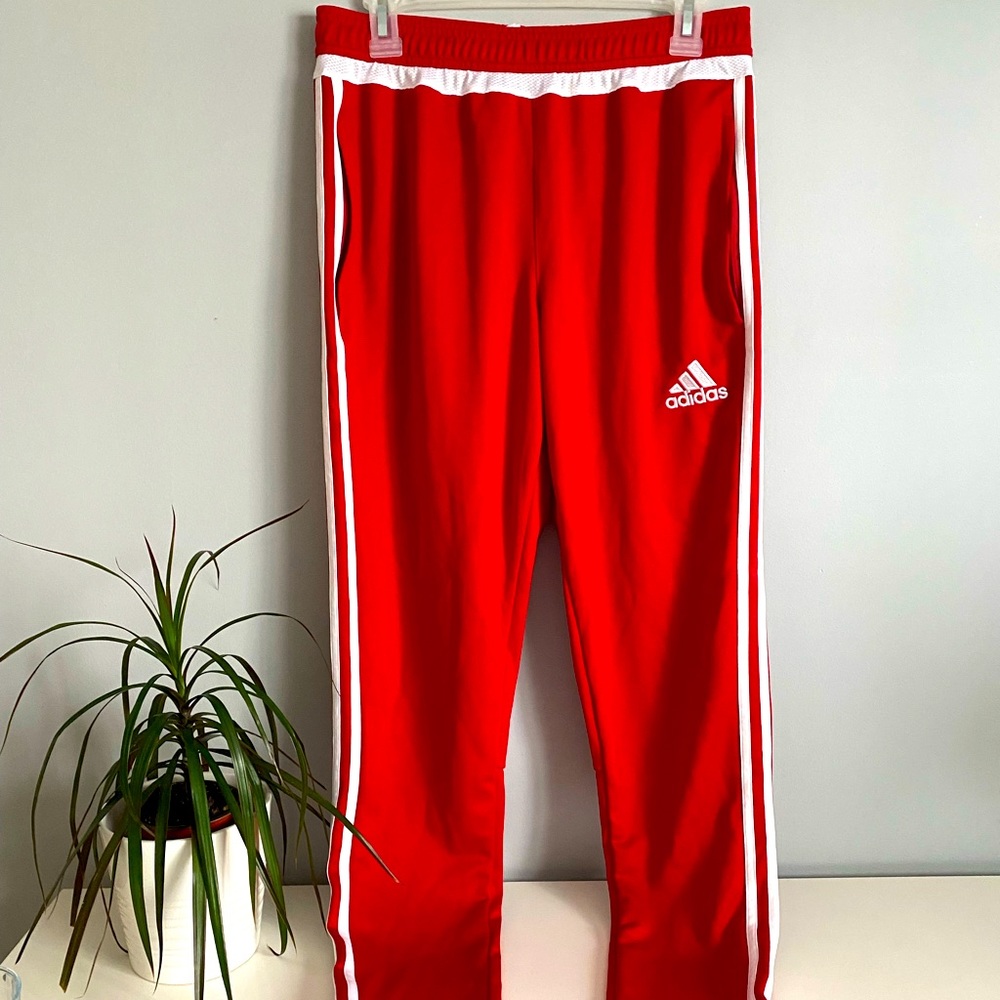 Adidas men’s red track pants